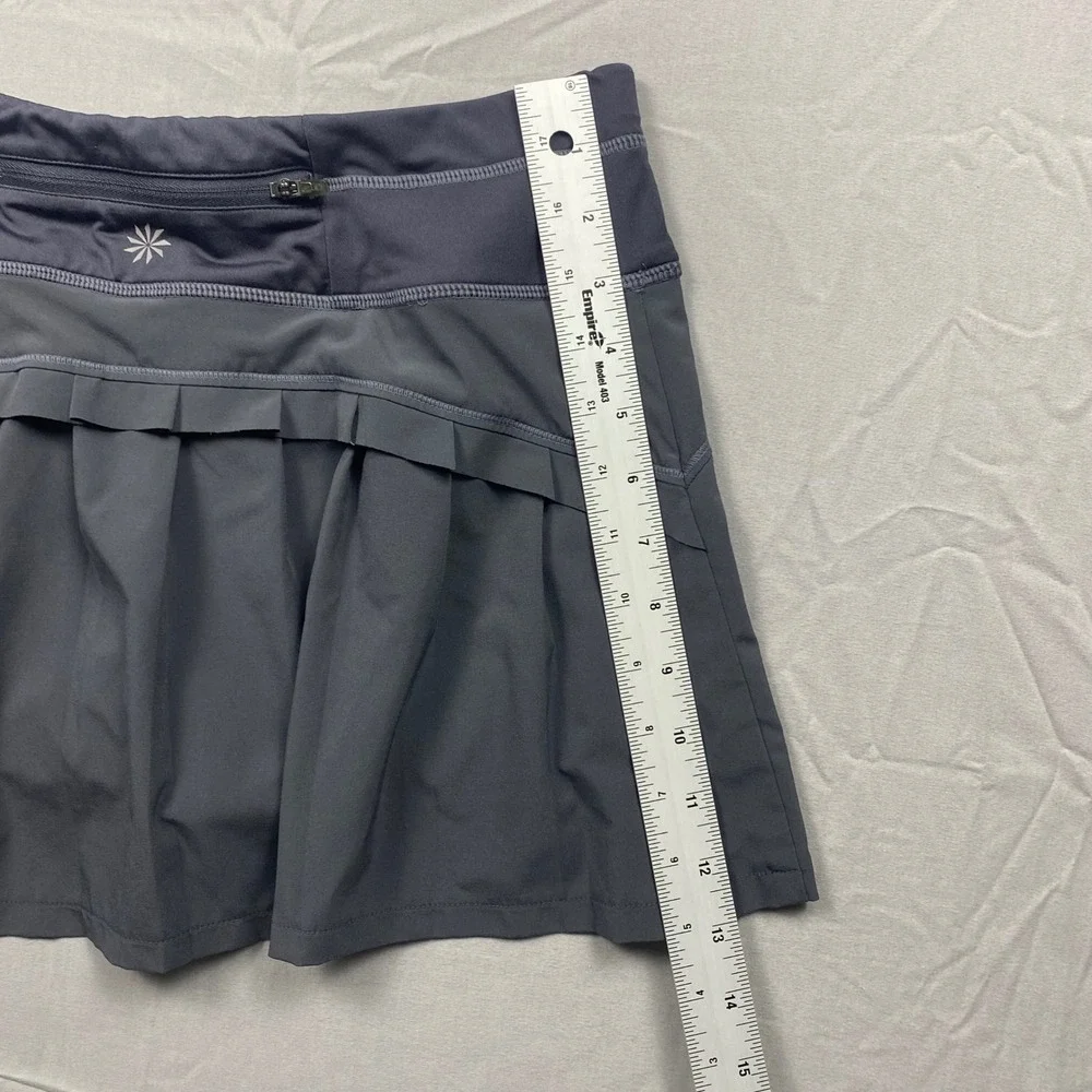 Athleta Skort Womens‎ XS Gray Pleated Back Tennis Golf Athletic Skirt Lined